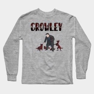 Supernatural Crowley Hell Hound Dad Design Long Sleeve T-Shirt